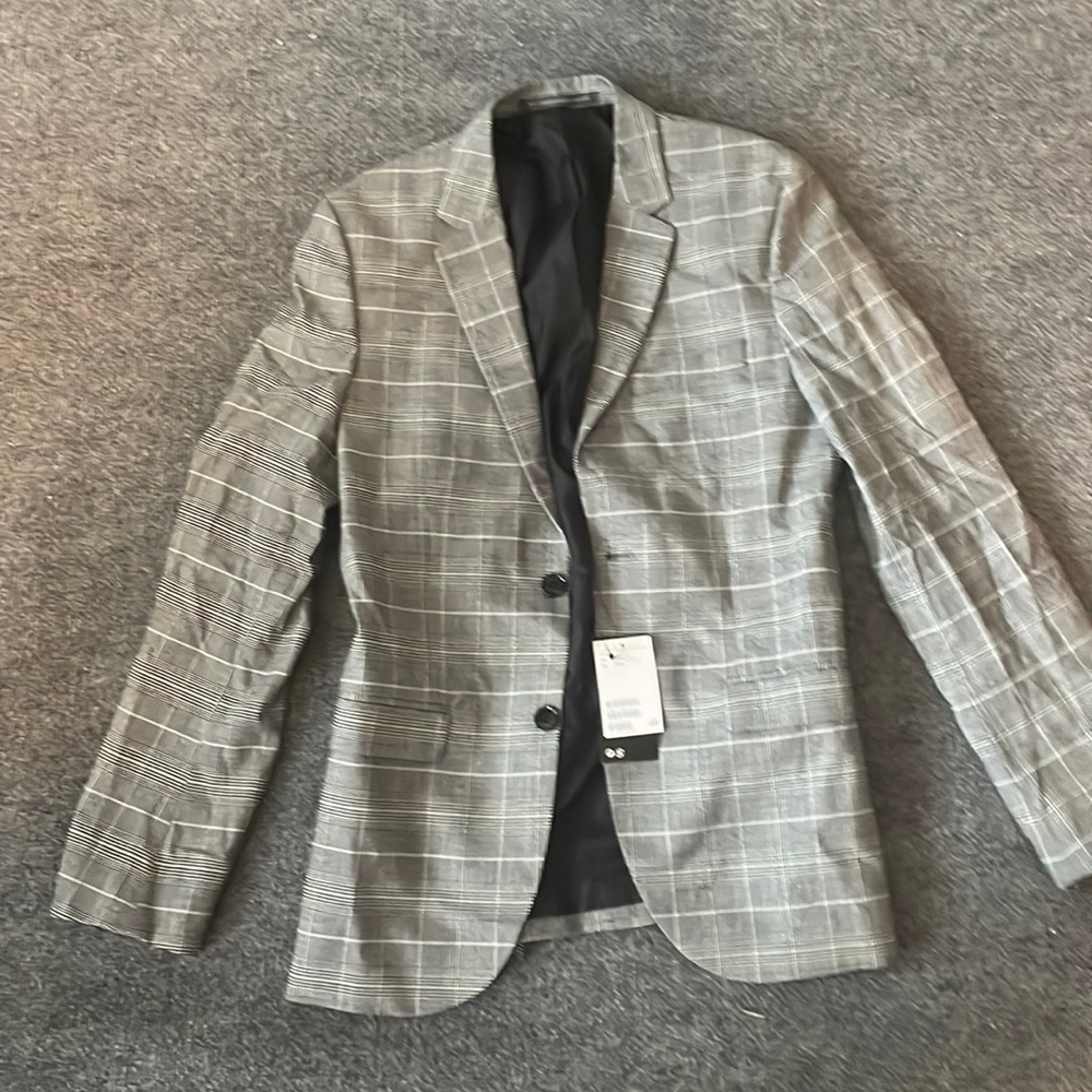 Grey Checked Suit ($75)